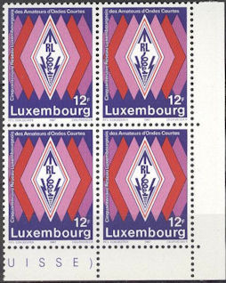 LUXEMBURGO - 1987 - 50� aniversario Reseau Luxembourgeois des Amateurs d'Ondes Courtes [RL]